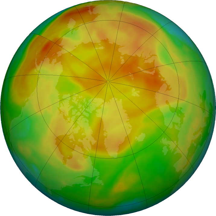 Arctic ozone map for 04 May 2022